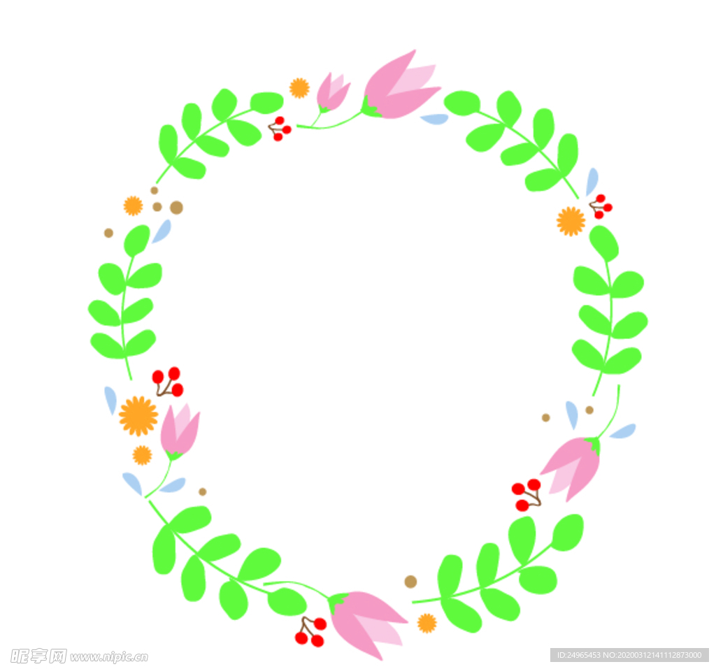 花环边框