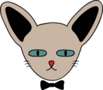 手绘卡通猫