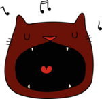 手绘卡通猫