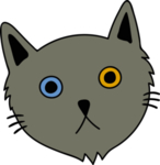 手绘卡通猫