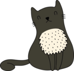 手绘卡通猫