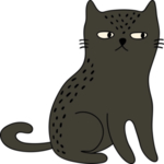 手绘卡通猫