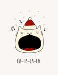手绘卡通猫