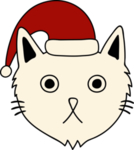 手绘卡通猫