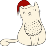 手绘卡通猫