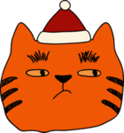 手绘卡通猫