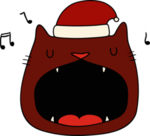 手绘卡通猫