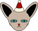 手绘卡通猫