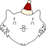 手绘卡通猫