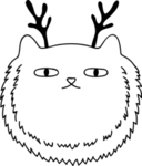 手绘卡通猫