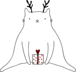 手绘卡通猫