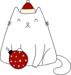 手绘卡通猫