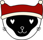 手绘卡通猫
