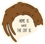 手绘卡通猫