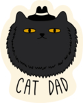 手绘卡通猫
