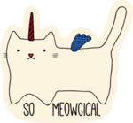 手绘卡通猫