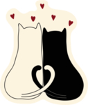 手绘卡通猫