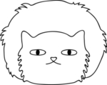 手绘卡通猫