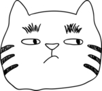 手绘卡通猫
