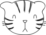 手绘卡通猫