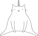 手绘卡通猫