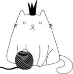 手绘卡通猫