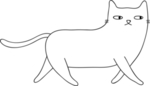 手绘卡通猫