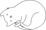 手绘卡通猫