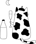 手绘卡通猫