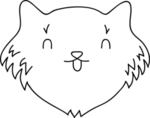 手绘卡通猫