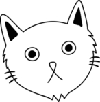 手绘卡通猫