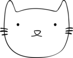 手绘卡通猫