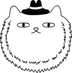 手绘卡通猫
