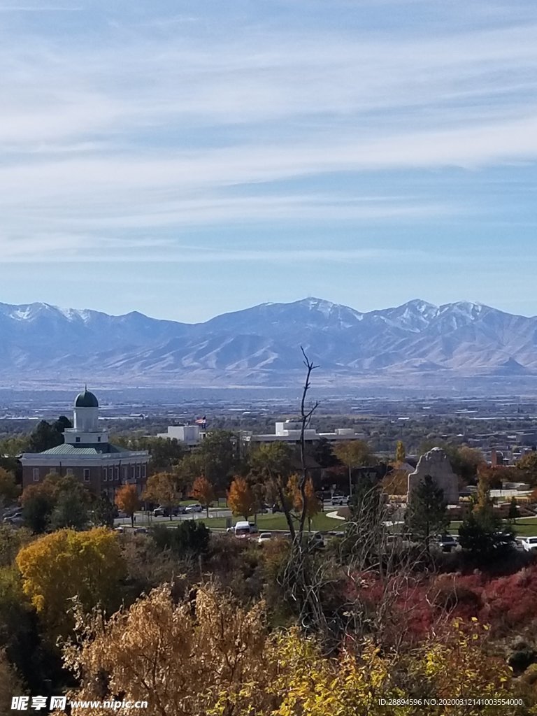 犹他州 山 景观 自然 景区