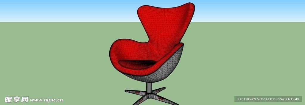 Sketchup草图椅子模型