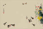 工笔画素材PSD
