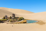 敦煌鸣沙山风景