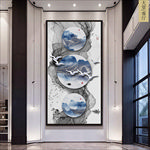 水墨山水玄关画
