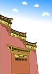 矢量图传统建筑