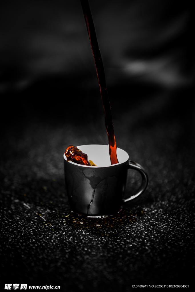 黑色咖啡杯 马克杯