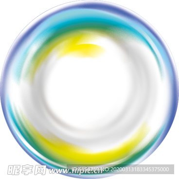 彩色透明肥皂泡气泡水泡泡泡元素