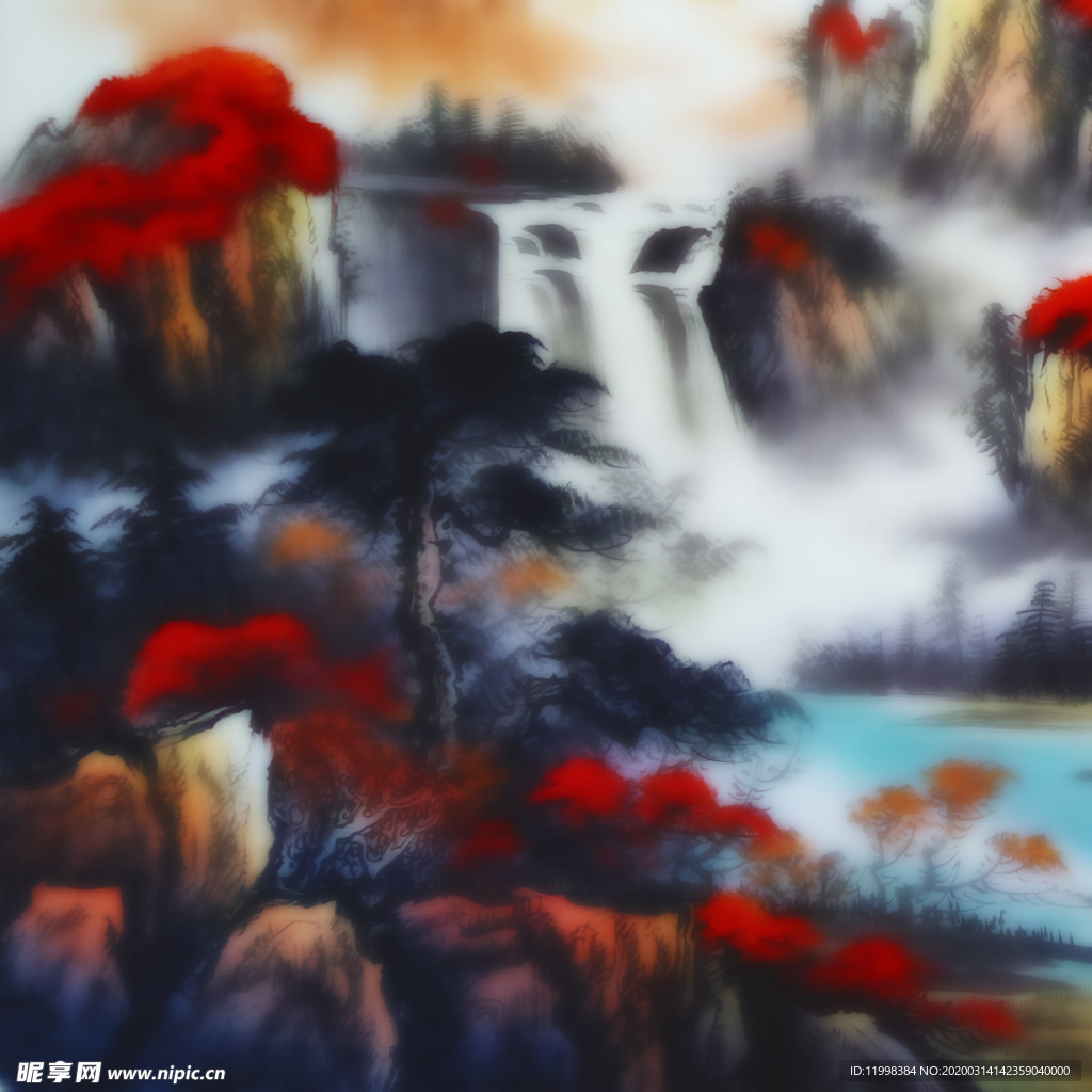 玻璃山水