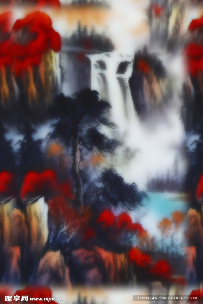 抽象山水