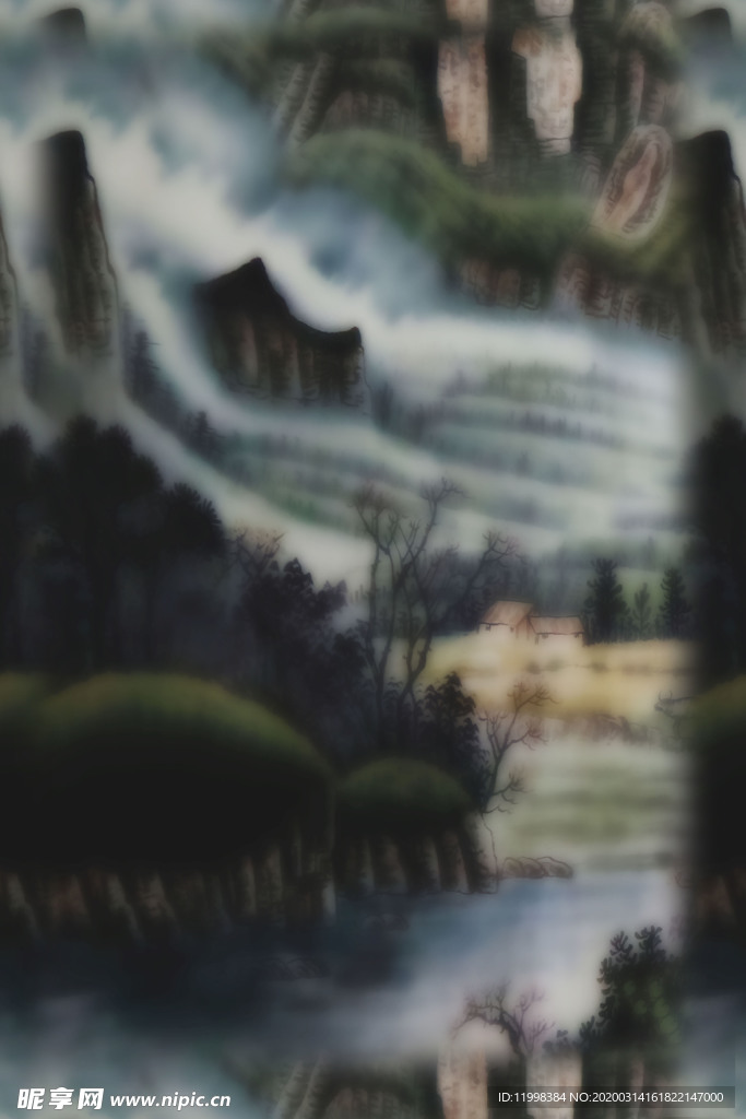 抽象山水