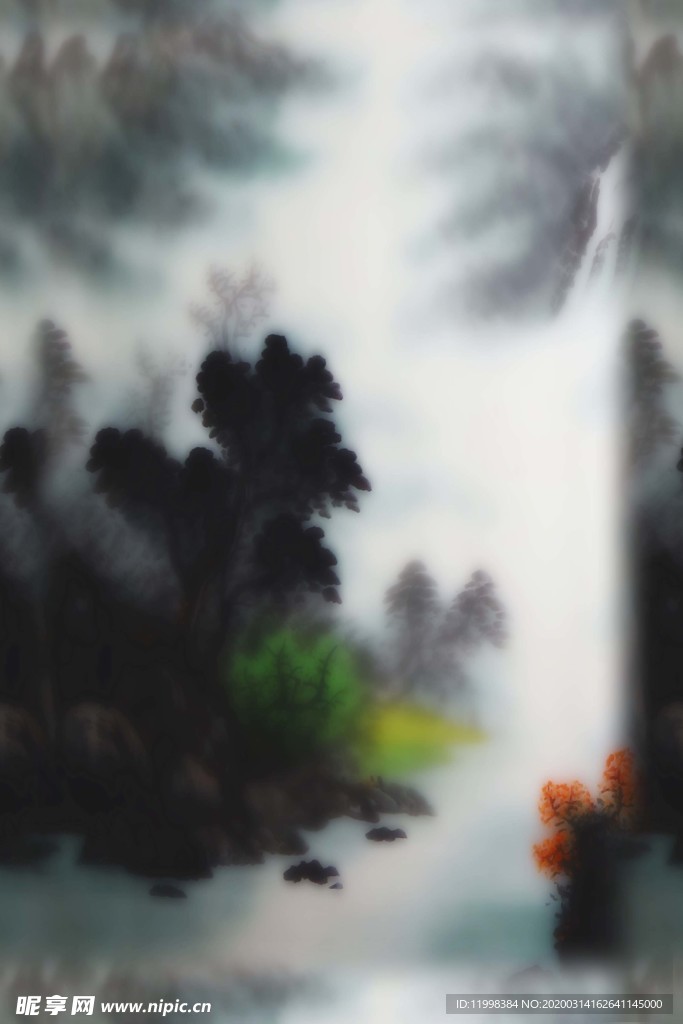 抽象山水