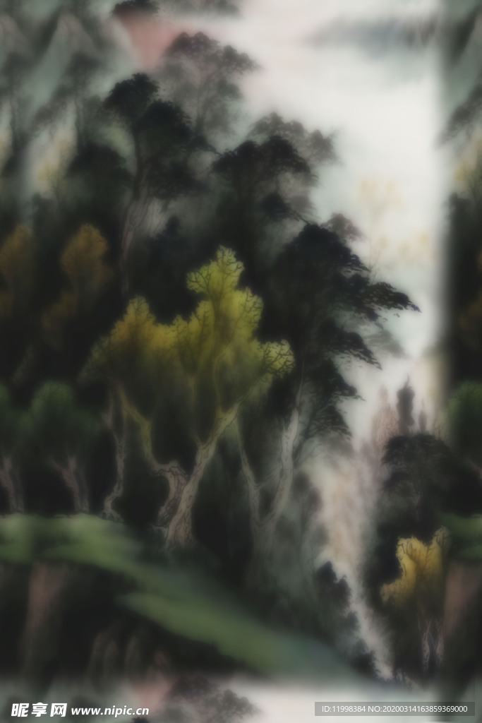 抽象山水