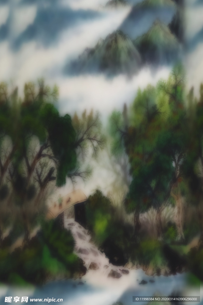 抽象山水