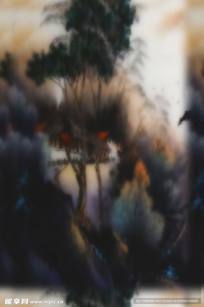 抽象山水