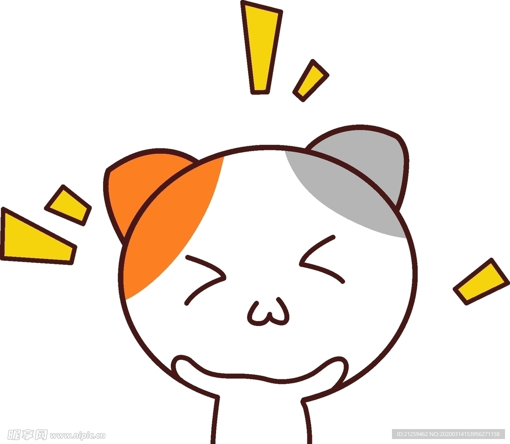 小清新动物可爱斑点猫