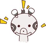 小清新动物可爱斑马咪